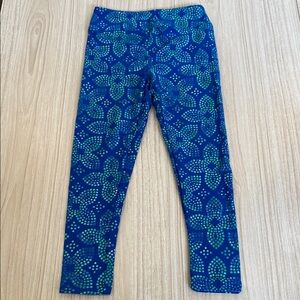 Blue and Green Patterned Leggings